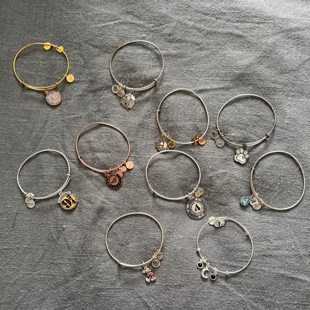 Lot of 10 Alex and Ani Braceletes